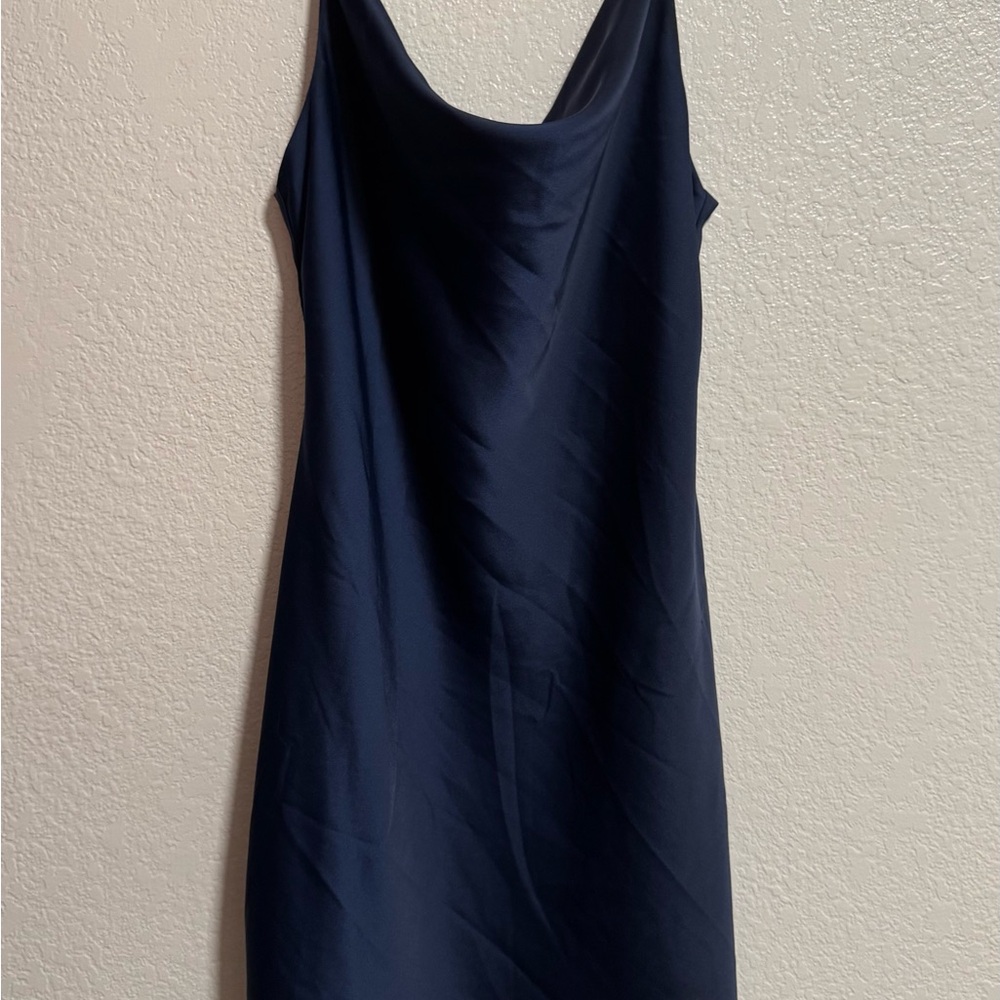 Urban Outfitters Women’s Cowl Mini Dress in Navy
